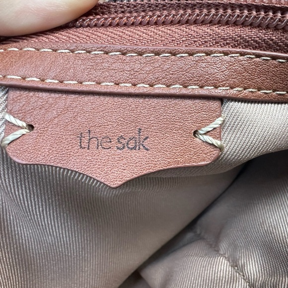 THE SAK Black Indio Shoulder Bag W/ Pebbled Vintage Style Leather Western Hobo - Picture 4 of 11